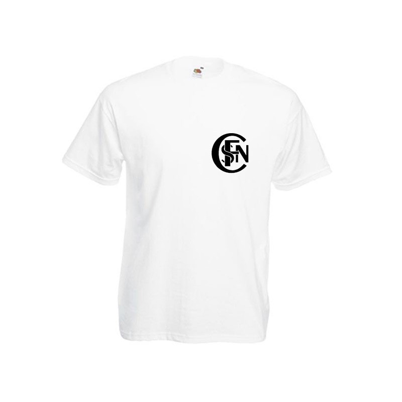 T-SHIRT SNCF ANCIEN LOGO 1939 - 1947 BLANC